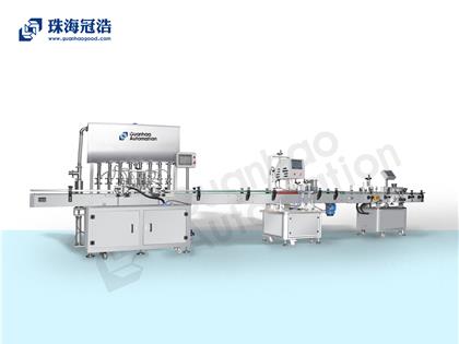 自動化膏體、液體灌裝、旋蓋、貼標生產線